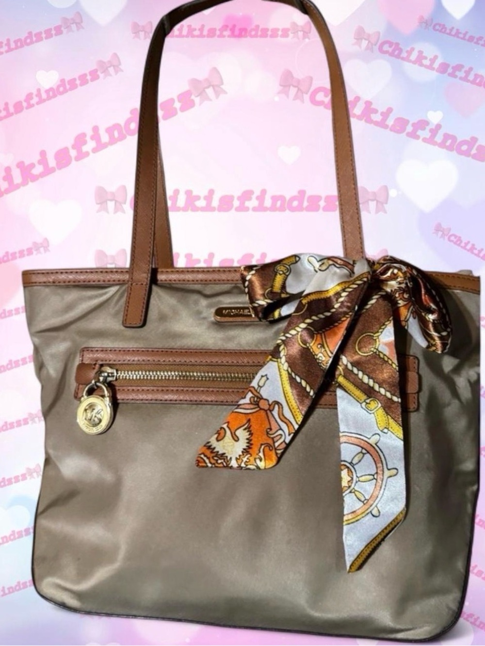 Michael Kors Kempton Nylon Tan Tote